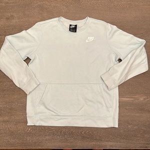 NIKE TEAL BLUE CREW NECK SWEATSHIRT WITH FRONT POCKET - Size XL SKU:98